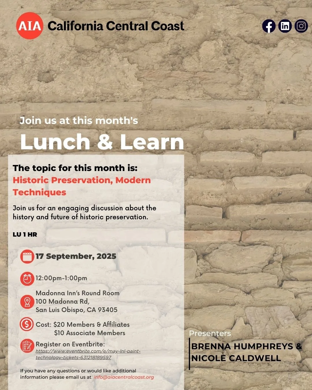 ✨September Lunch &amp; Learn! ✨
Join us this month for an insightful Lunch &amp; Learn hosted by the AIACCC! 🏛️ Whether you&rsquo;re an emerging architect or a seasoned professional, this is another great opportunity to learn about the latest trends