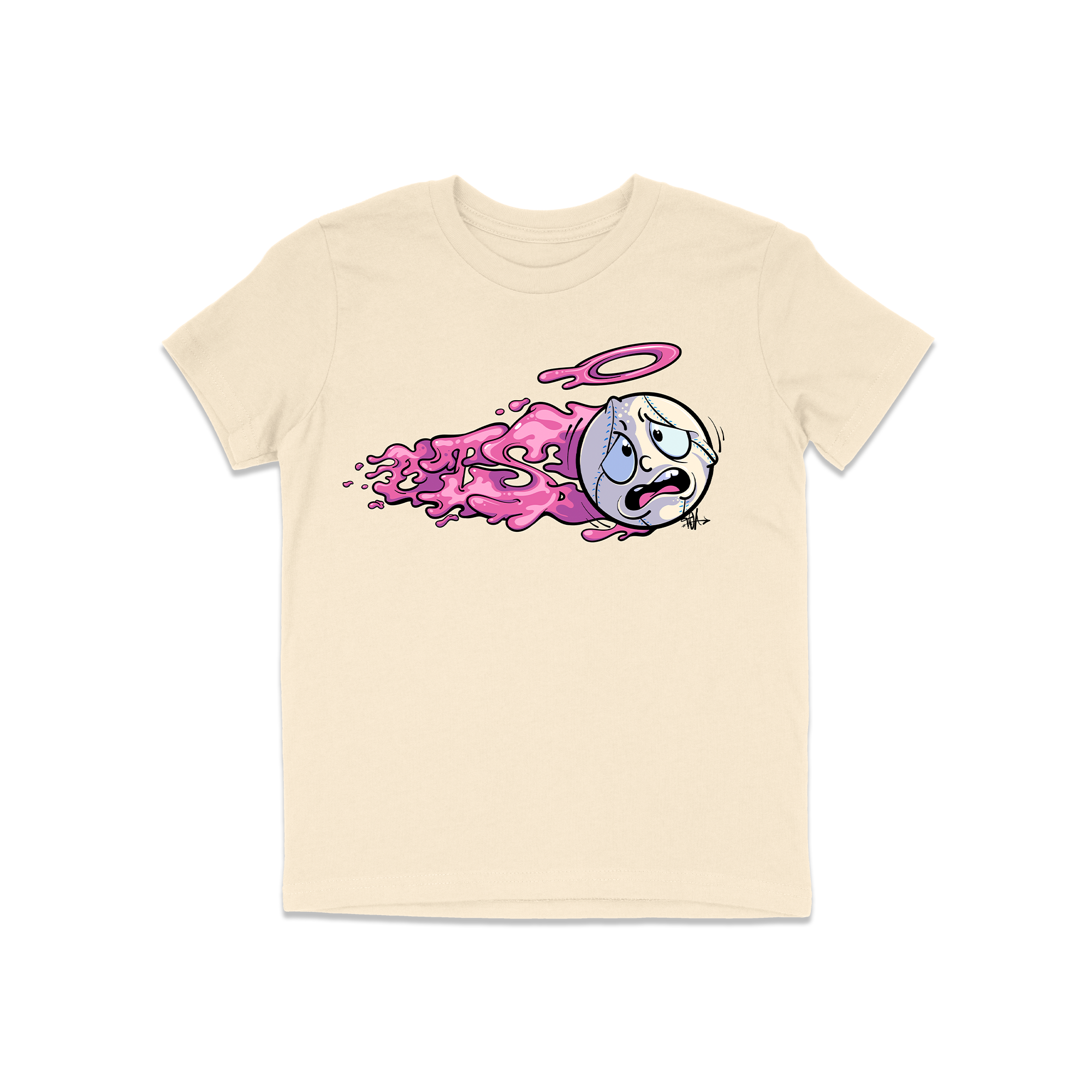ots slime ball shirt ivory front youth.png