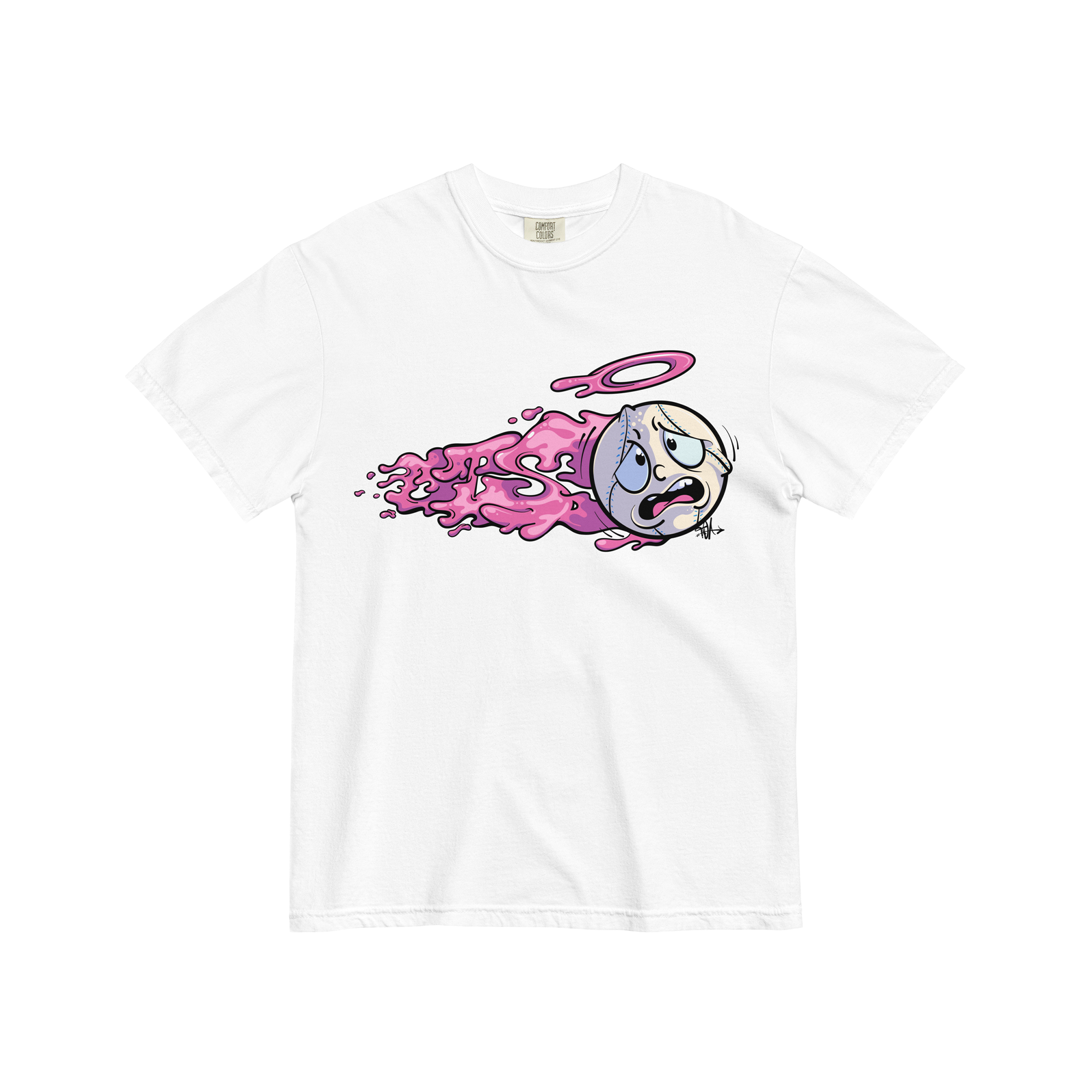 ots slime ball shirt white front adult.png