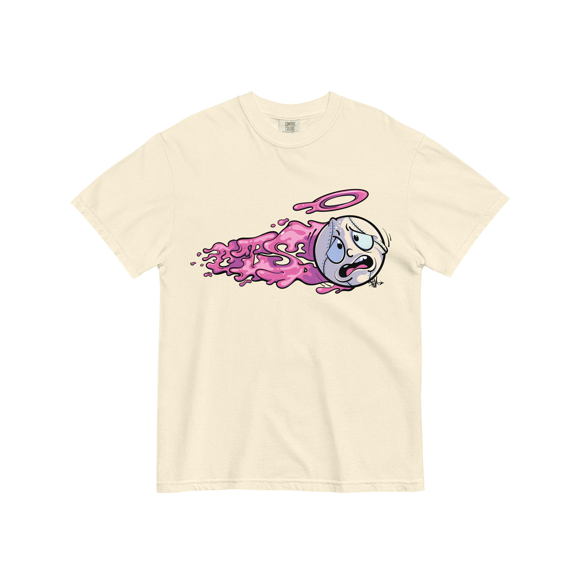 ots slime ball shirt ivory front adult.png