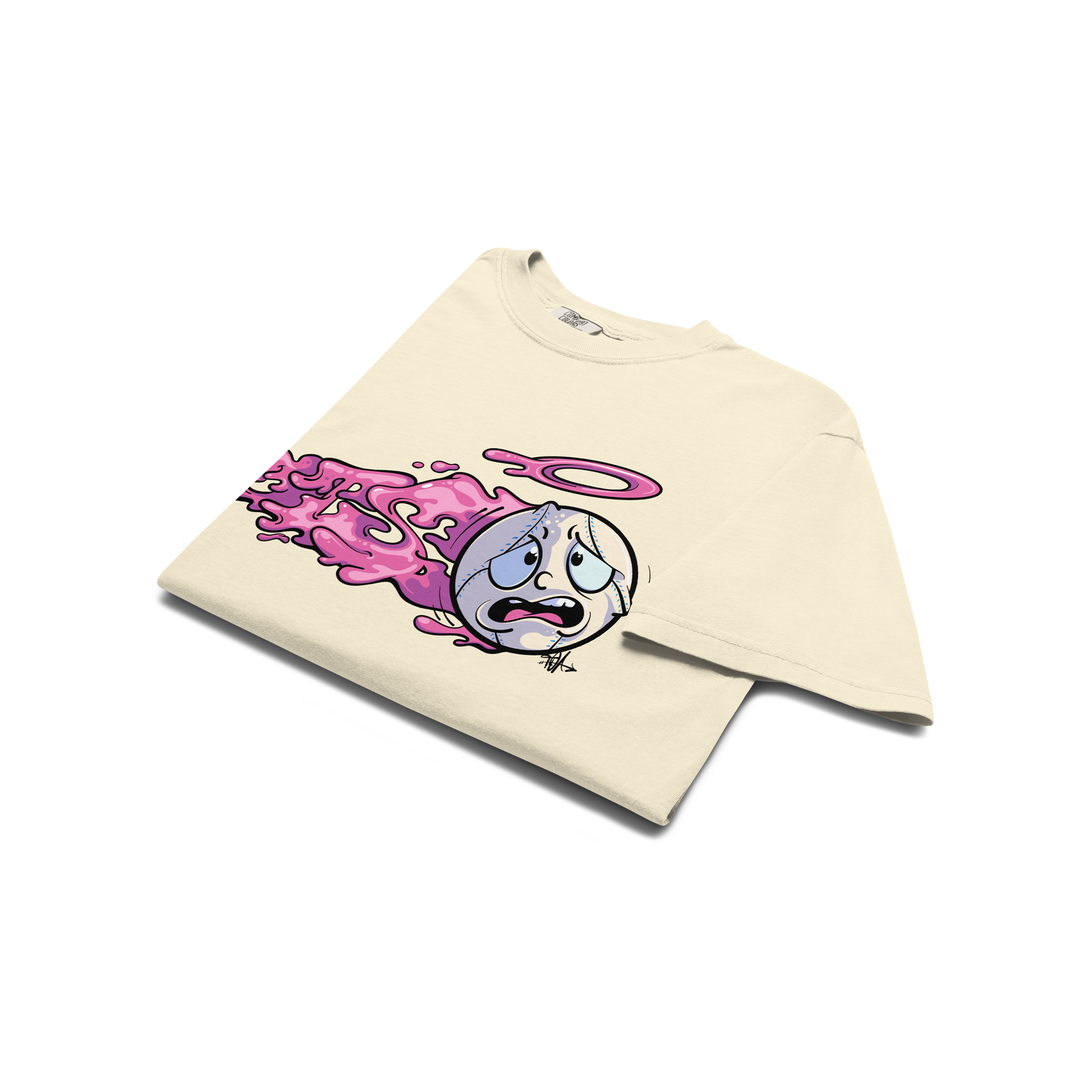 ots slime ball shirt ivory front folded adult.png