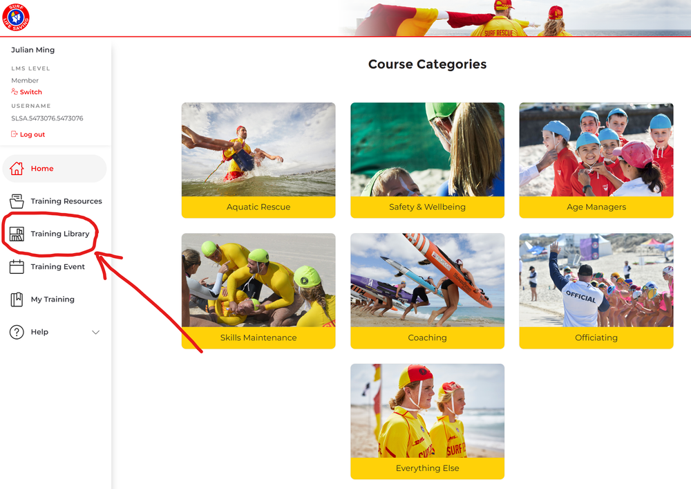 How to access eLearning | North Cottesloe Surf Life Saving Club