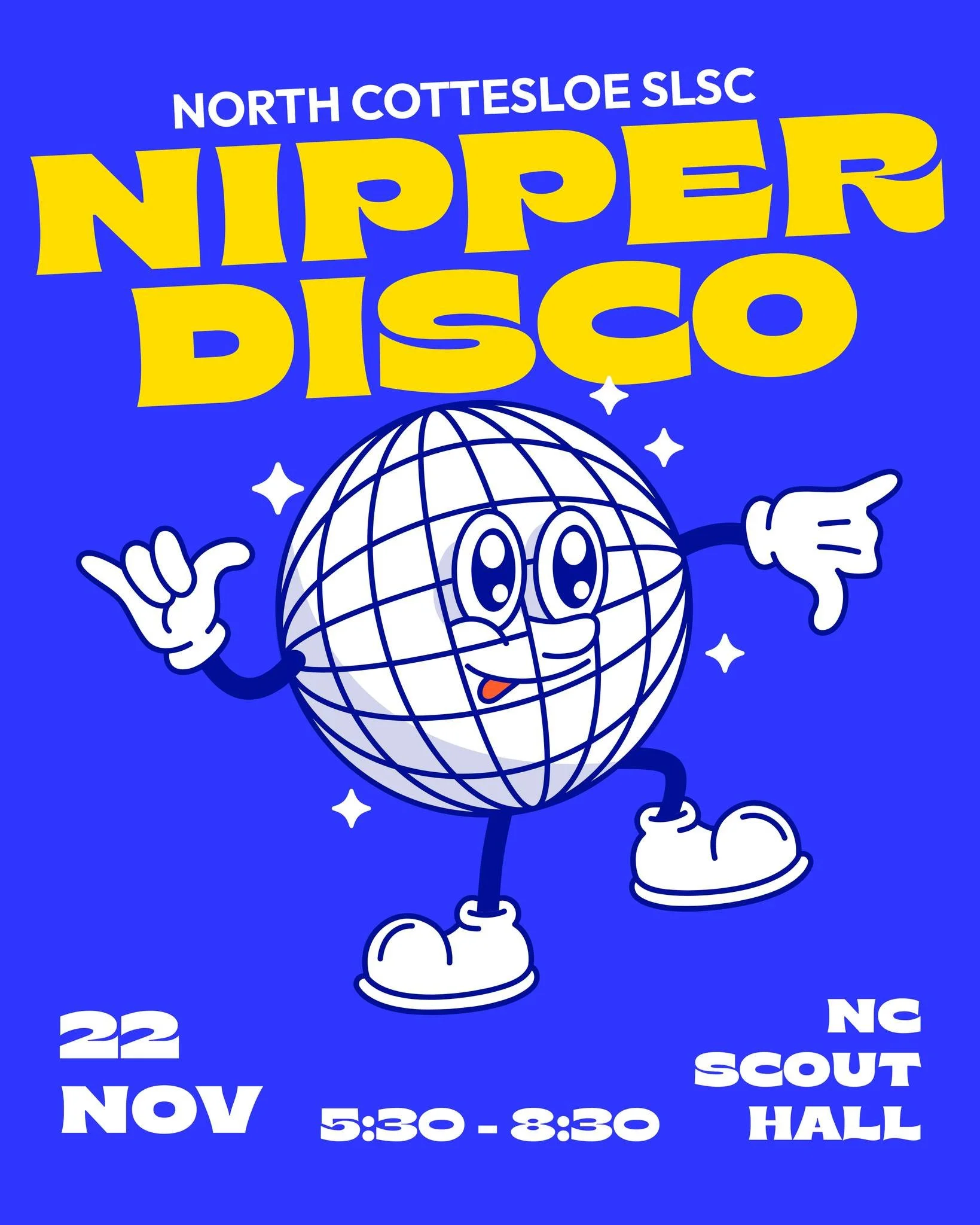 North Cottesloe's Nipper Disco is back 🪩 

Get ready to shine on the dance floor!
All Nippers + friends aged 5&ndash;U13 are invited to a big night of music, lights and fun.

📅 Saturday 22 November 2025
⏰ 5:30&ndash;8:30pm (prompt pick-up please)
?