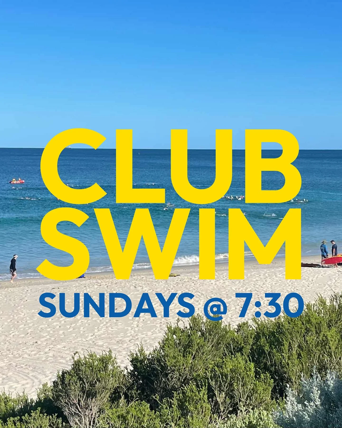☀️ CLUB SWIM EVERY SUNDAY AT 7:30 ☀️