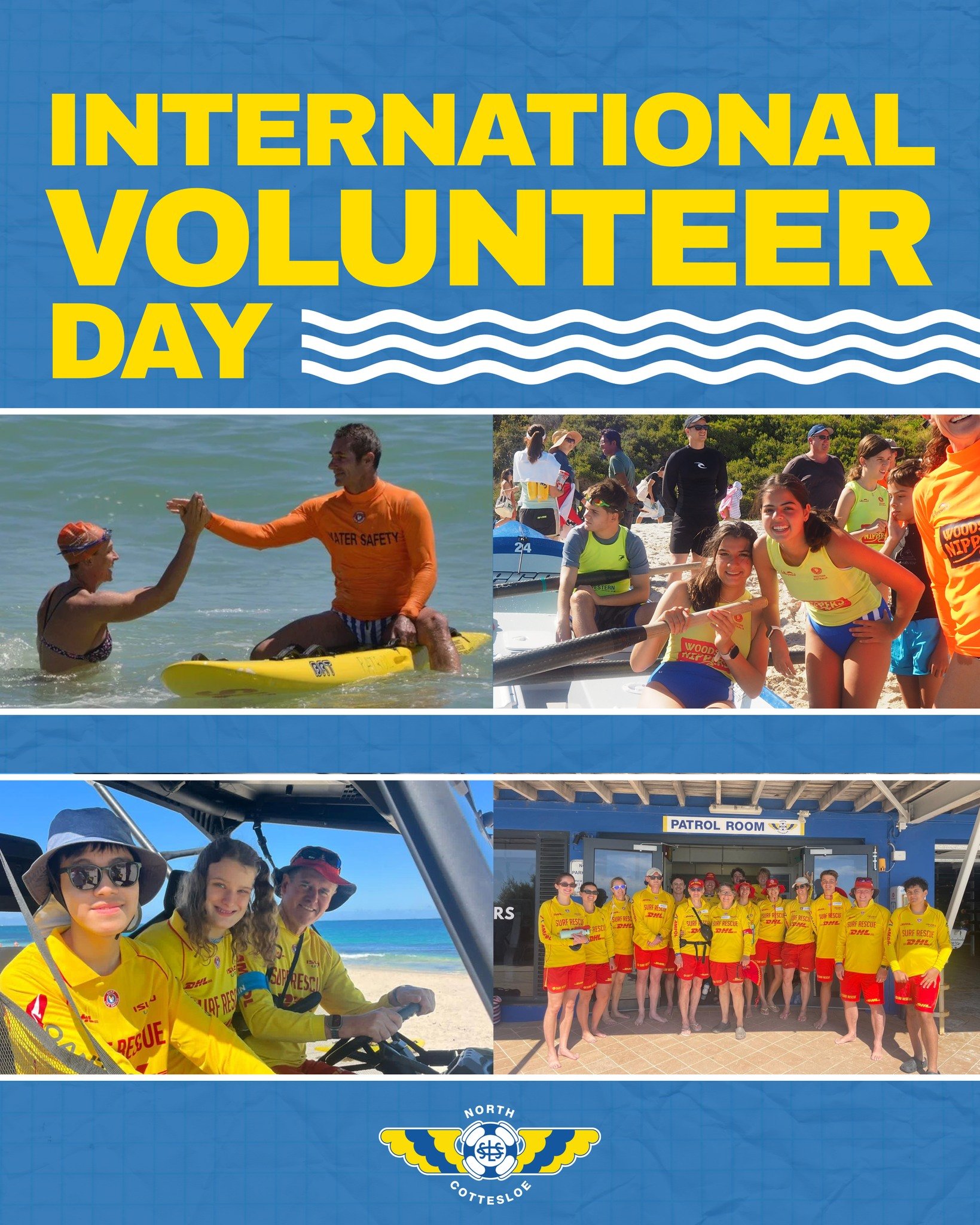 Our club is built on volunteers &ndash; patrolling, coaching, training, cheering and everything in between.
Happy International Volunteer Day 💙🤍

Tag a North Cott volunteer below and say thanks 👇
