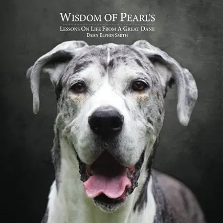 Wisdom of Pearl's Book Cover with Pearl the Great Dane