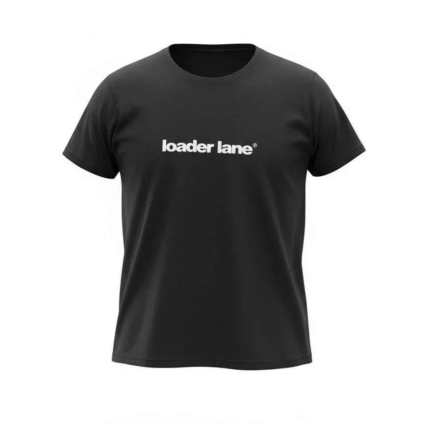 Slim Fit Tee with LL Logo in White