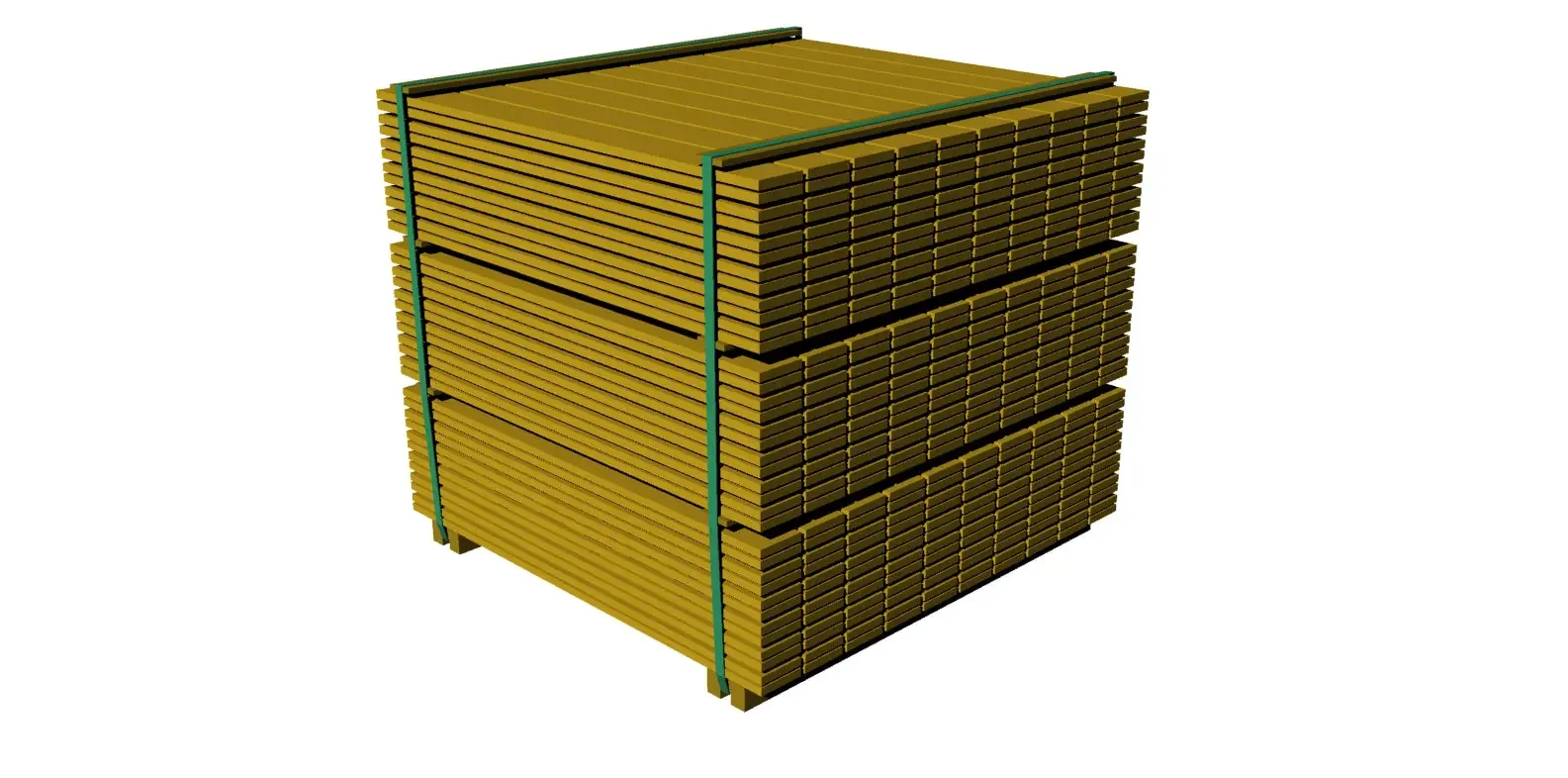 Processed Packs of Timber