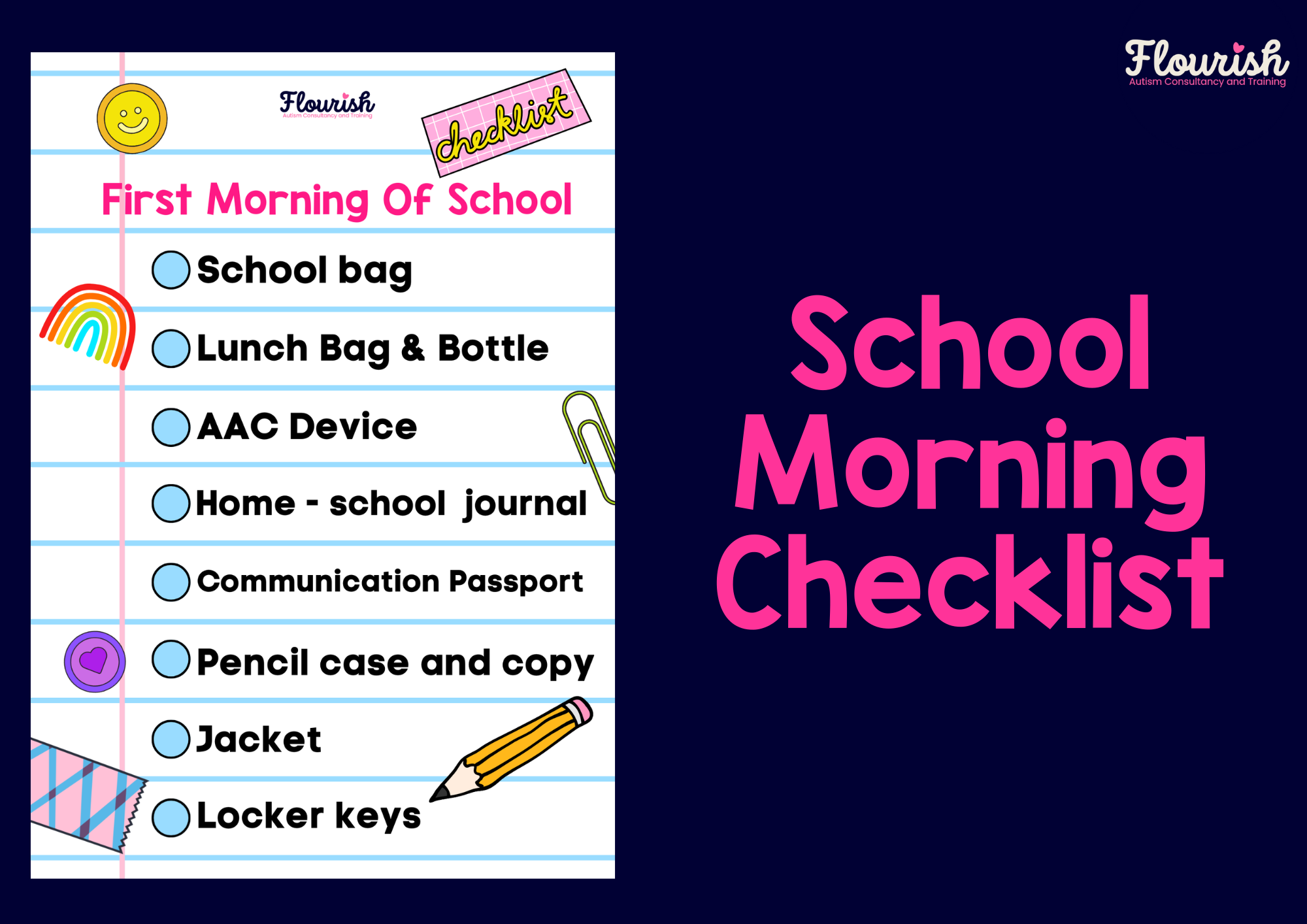 Autism School Morning Checklist