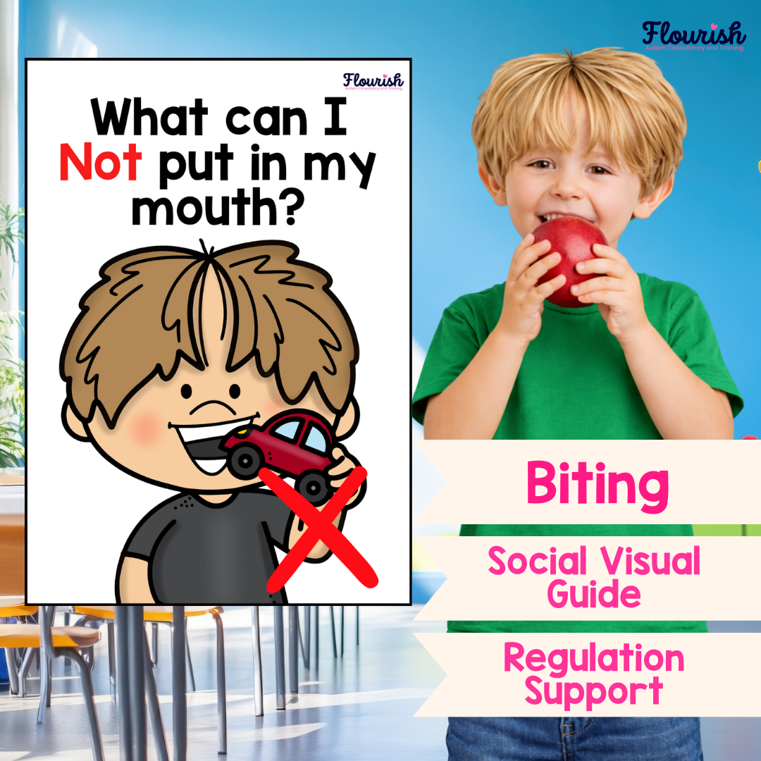 No Biting Autism Social Visual Guide
