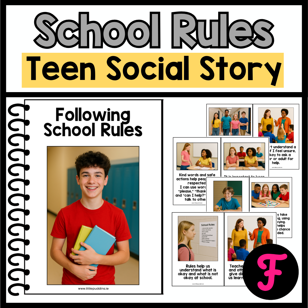 Autism Teen School Rules Social Story for High School Special Education
