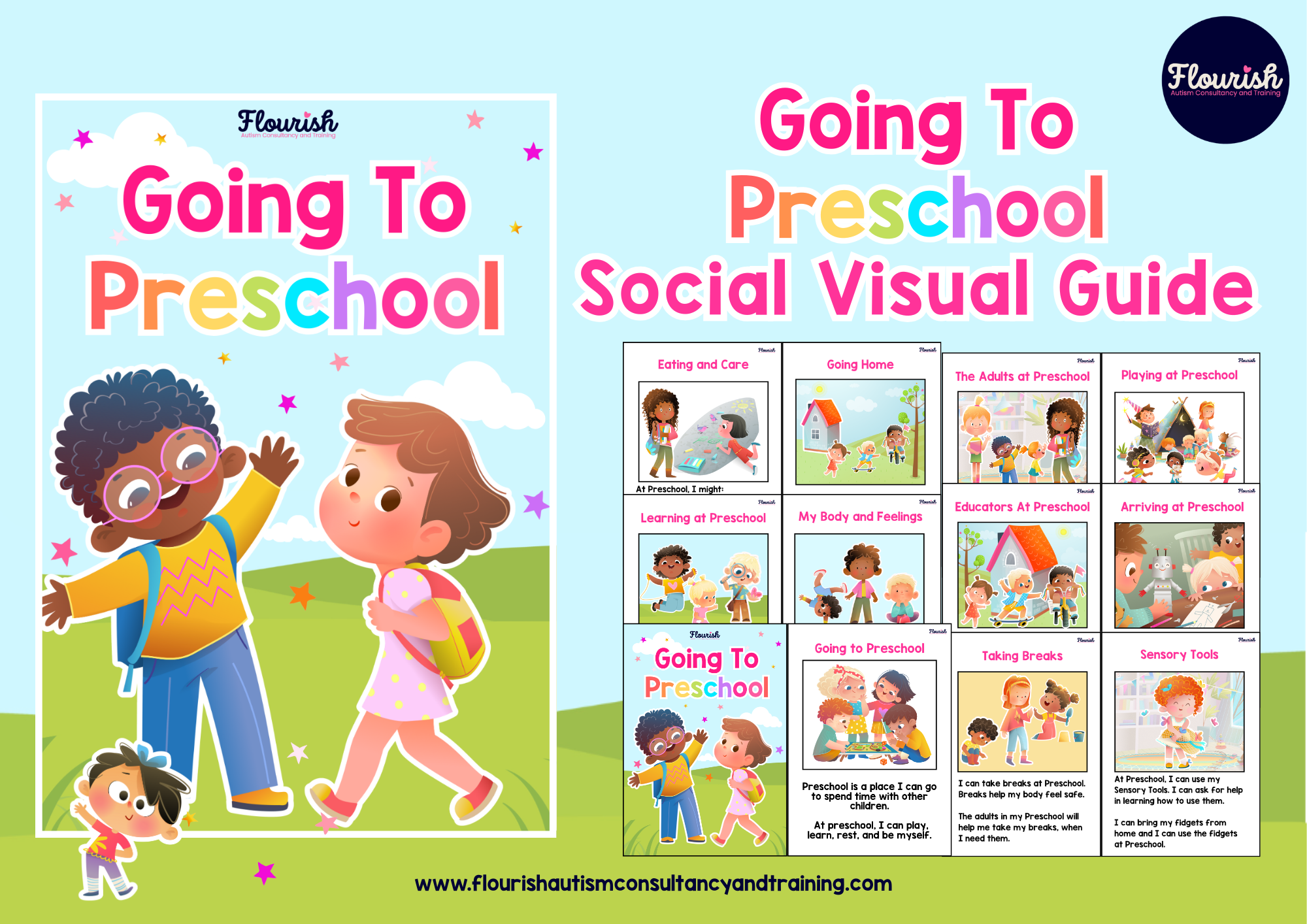 Going To Preschool Autism Social Visual Guide