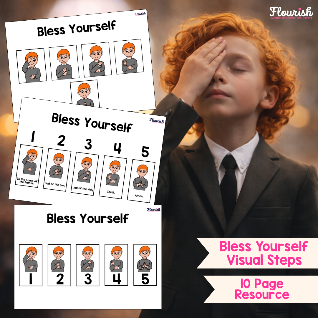 Autism Bless Yourself Visual Schedule Cards