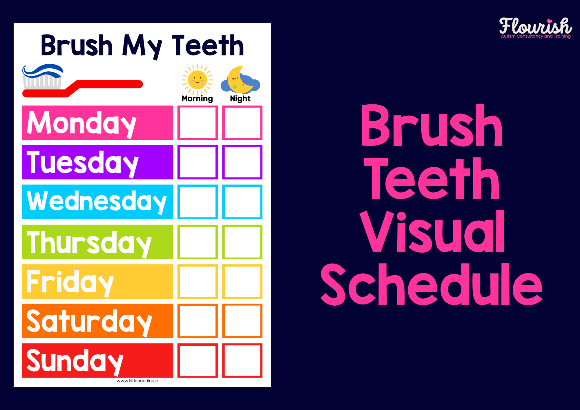 Brush teeth schedule