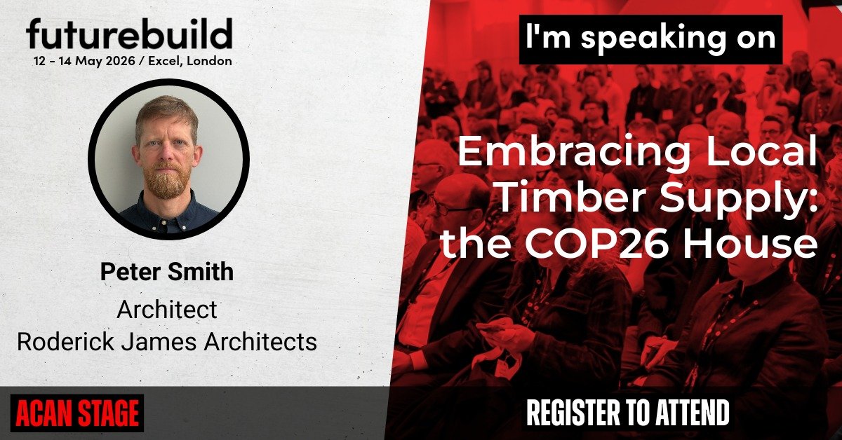 I&rsquo;m excited to be speaking at Futurebuild 2026, taking place 12&ndash;14 May at Excel London.

Catch me on the ACAN stage. The programme is CPD accredited, so you can gain valuable learning while attending.

Take a look at the full programme: h