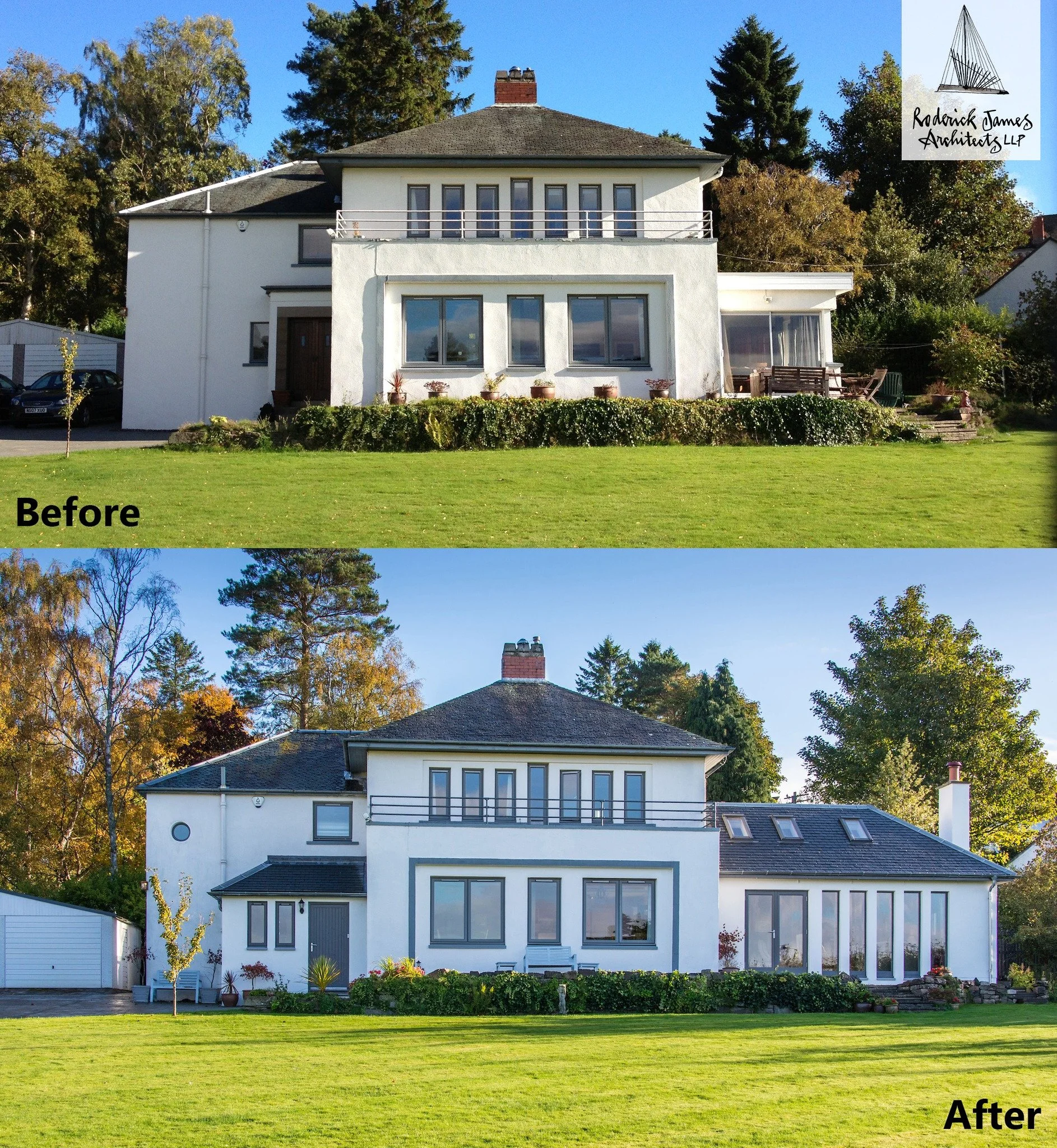 A previous project and the transformation the extension brought, Artist's Residence

A simple extension transformed this Arts &amp; Crafts home, carefully continuing the original architecture while creating a dramatic new vaulted oak-framed living sp