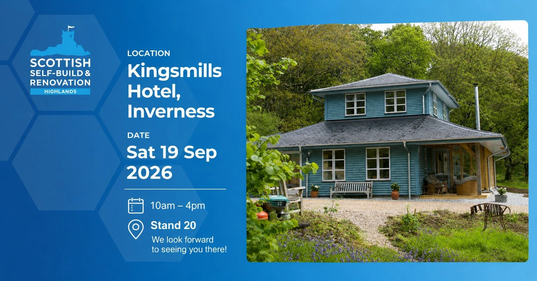 Thinking about building your own home in Scotland?

Come and meet Roderick James Architects at the Scottish Self-Build &amp; Renovation (Highlands) 2026 event in Inverness.

📍 Kingsmills Hotel, Inverness
📅 Saturday 19 September 2026
⏰ 10am&ndash;4p