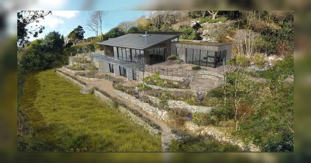 The visual becomes reality.  From the original 3D artist&rsquo;s impression to the completed home.

The Lookout was designed to nestle into the steep landscape of the Gower Peninsula, with much of its form concealed within the hillside and the upper 
