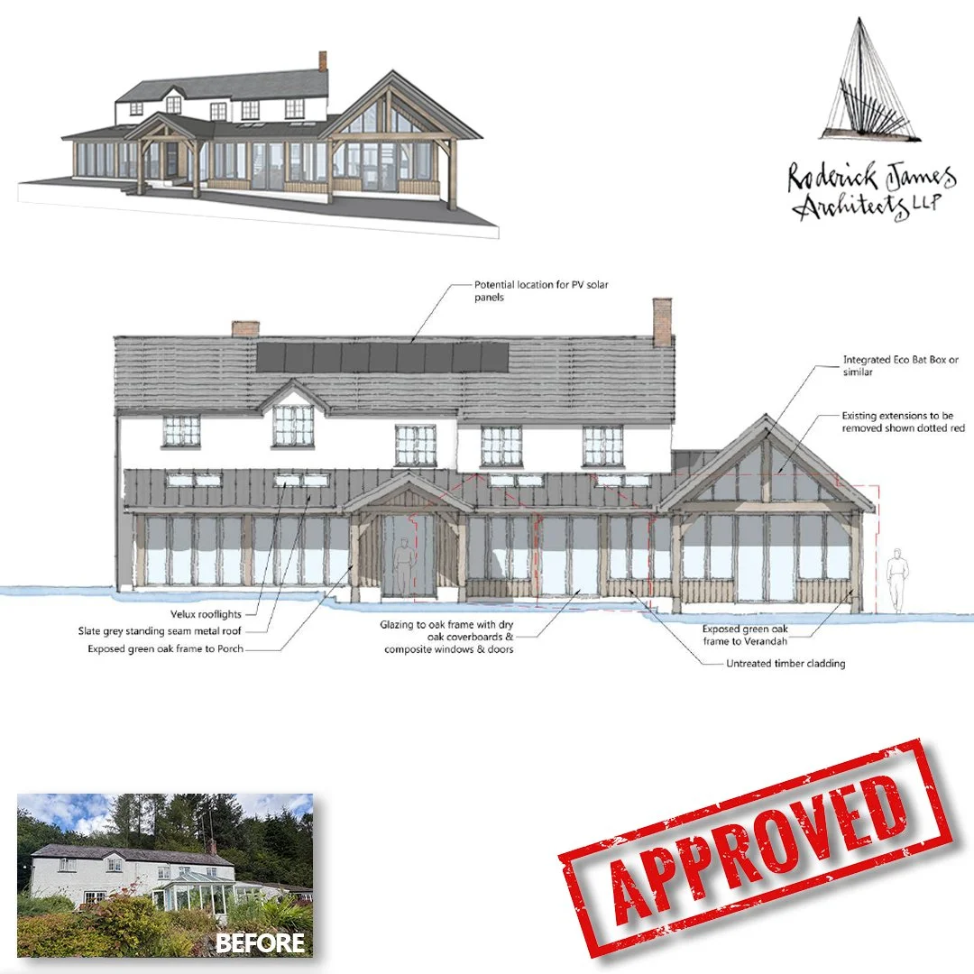 PLANNING APPROVED for this exciting oak framed extension to a secluded historic cottage set deep in the West Devon countryside. 

The ex-Mine Captain's cottage has been poorly extended over the years and is in need of some TLC. We worked closely with
