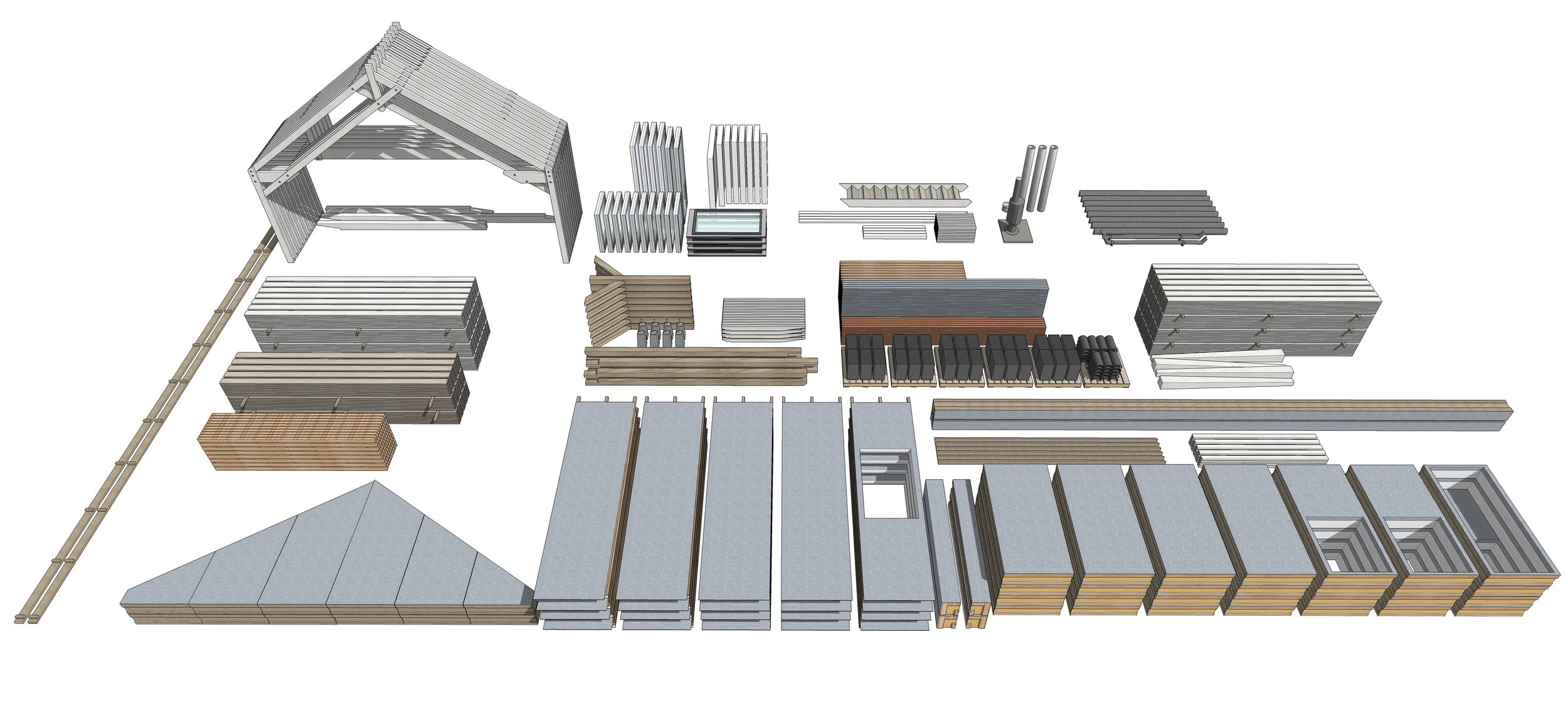Concept for a homegrown prefab softwood build system for self-builders