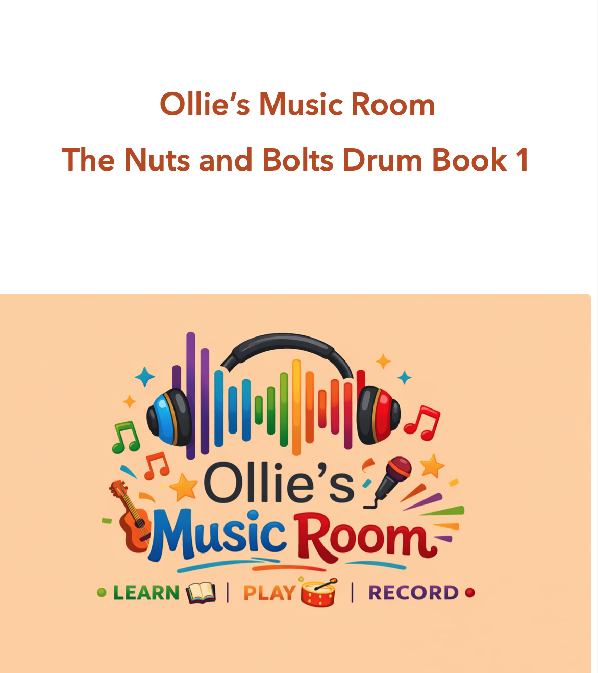 Nuts and bolts Drum Book 1     £6.50  (download only)