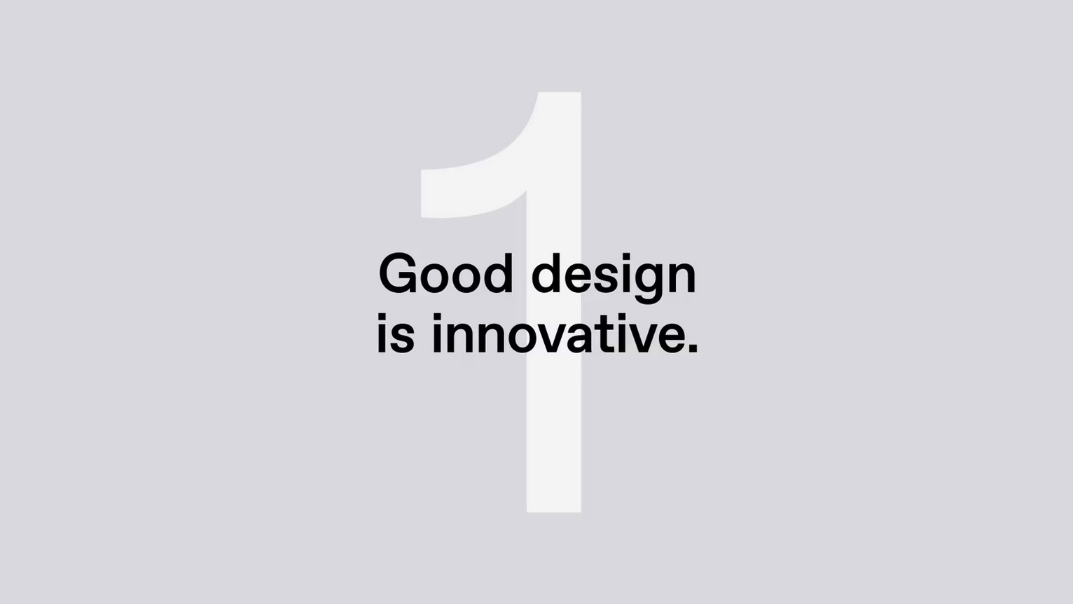 Dieter Rams’ 10 Principles