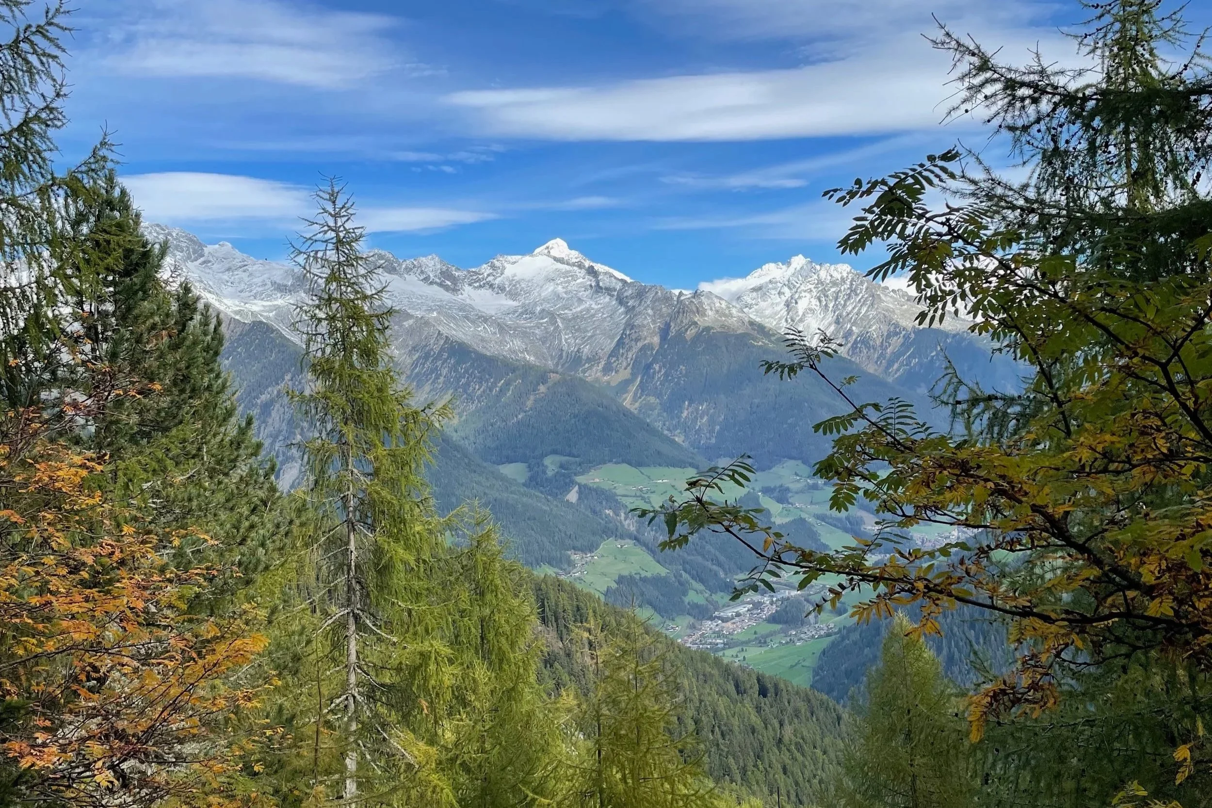 Mountain valley view in South Tyrol