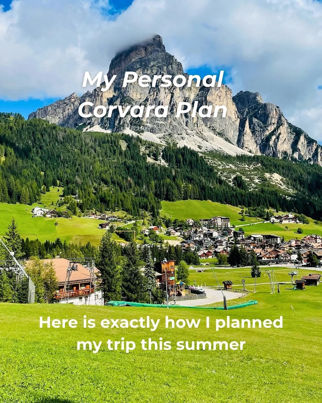 I plan trips like this for myself too. This was my own summer plan for Corvara &mdash; hikes, hotels, cable cars, even backups for rainy days. It comes naturally to me, and honestly, having it all mapped out just makes the trip feel easier and more f