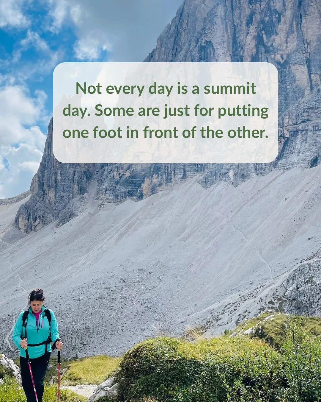 Some days are about pushing forward.
Some are about staying still.
Both count.

#dolomitesjourney
#mindfulmonday
#slowtravel
#takeyourtime