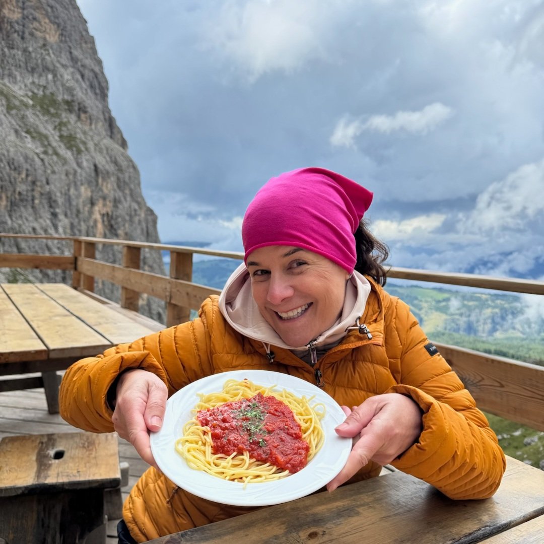 What should you eat at a rifugio?
After a morning in the mountains, a big bowl of pasta is usually a very good place to start.
Menus vary, but you&rsquo;ll often find hearty regional dishes such as canederli, polenta, barley soup, Kaiserschmarrn and 