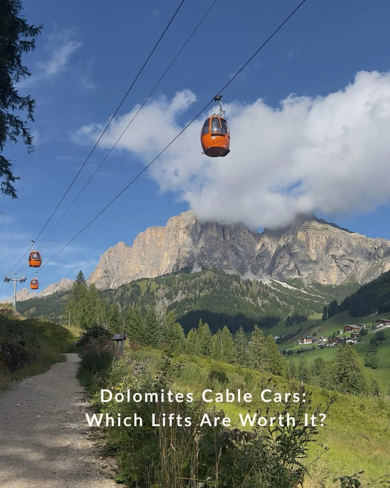 Planning a summer trip to the Dolomites and already confused by the cable cars?

You are not imagining it.

There is no single website covering every lift. Opening dates, timetables and passes vary between valleys, and taking a cable car does not nec
