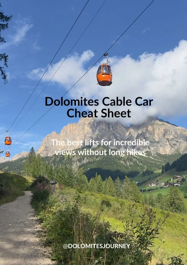 cable car in the dolomites