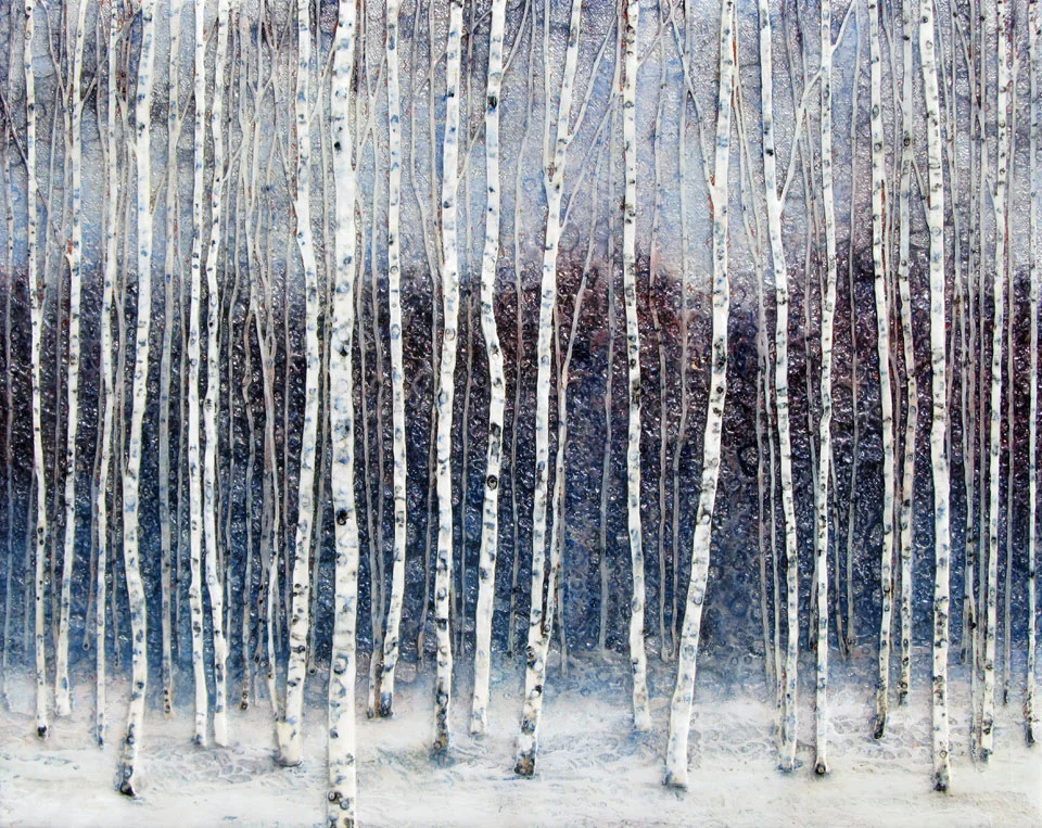 Aspens in the Snow