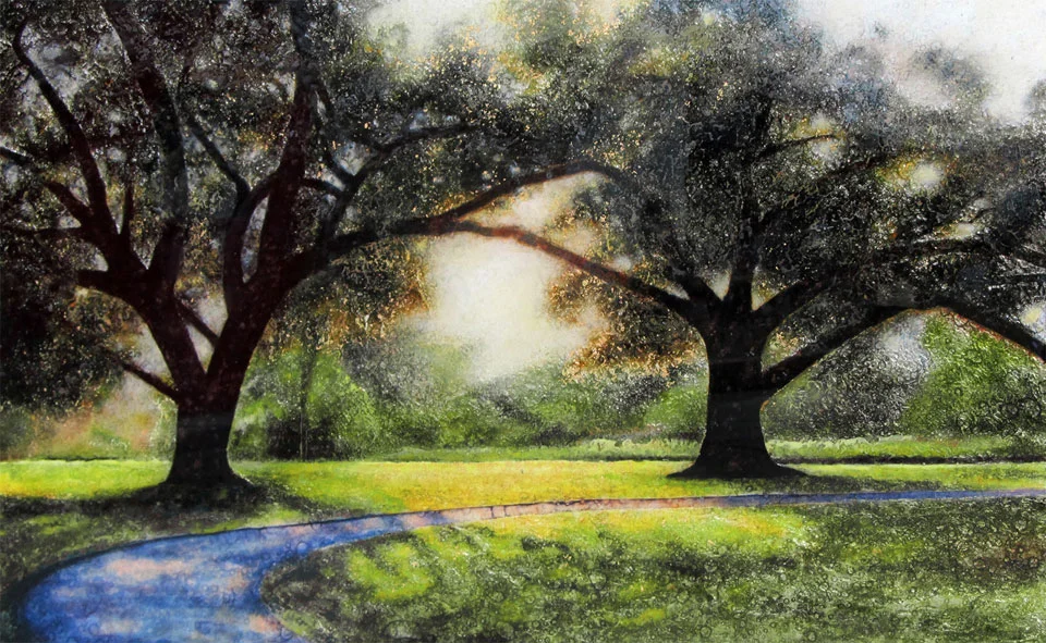 Entwined Oaks