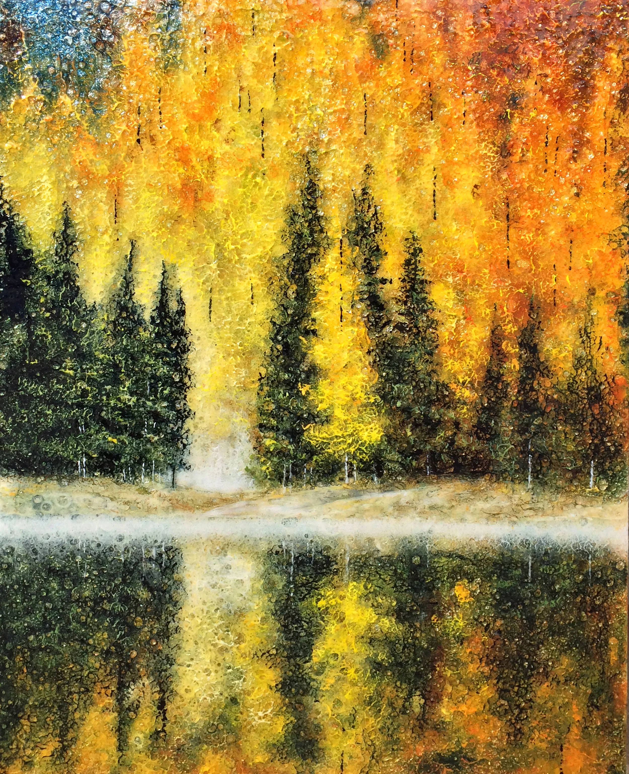 Aspens on the Lake