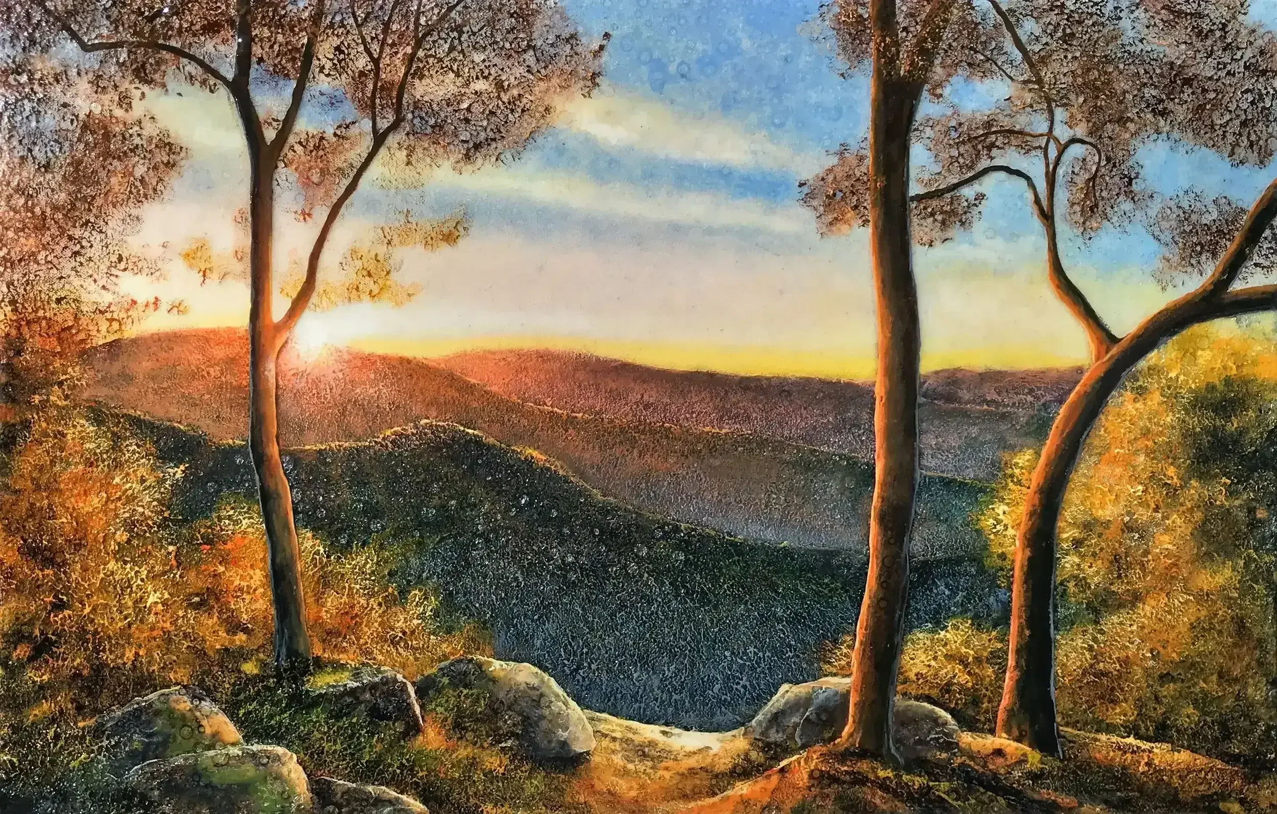 Oil-Painting-Landscape-Sunset-Trees-Mountains.webp