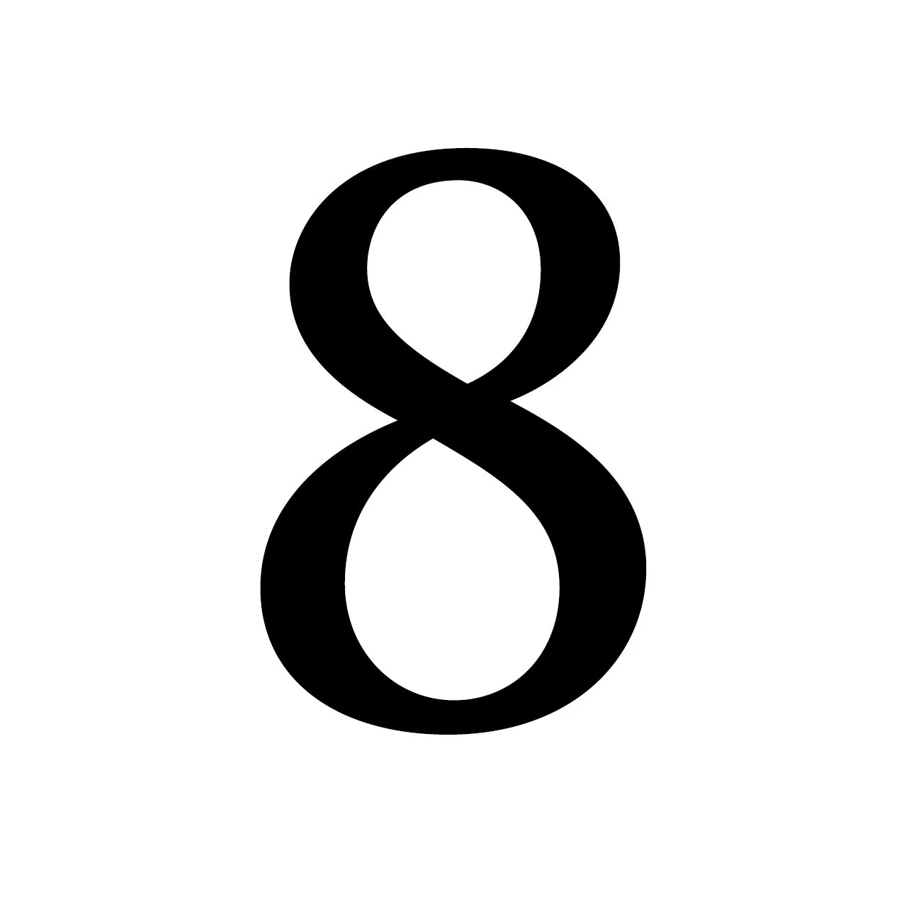 Graphic of the numeral 8