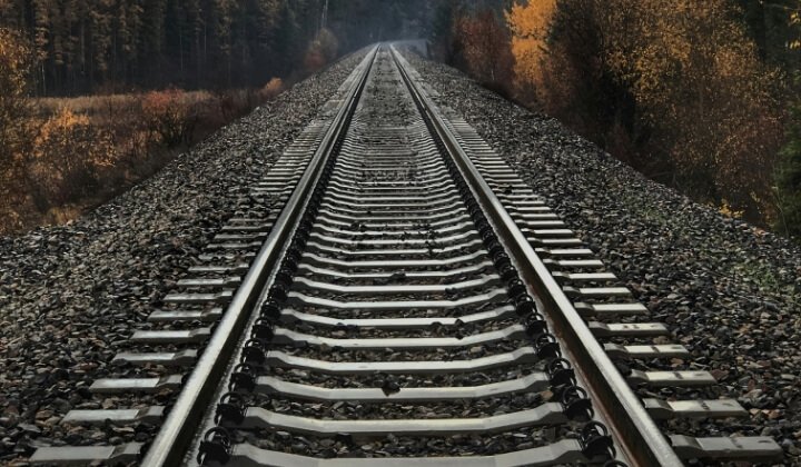 Railway line near Barracks, Perthshire where geotechnical investigation enabled new rail crossing design