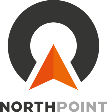 Northpoint's logo stacked with the icon above