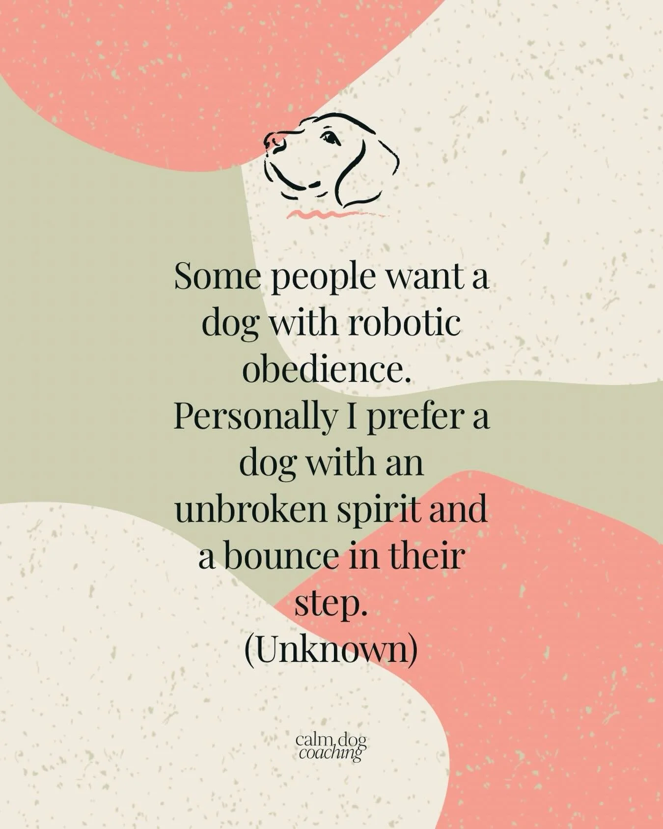 Working in partnership with our dogs feels so much better than a battle.