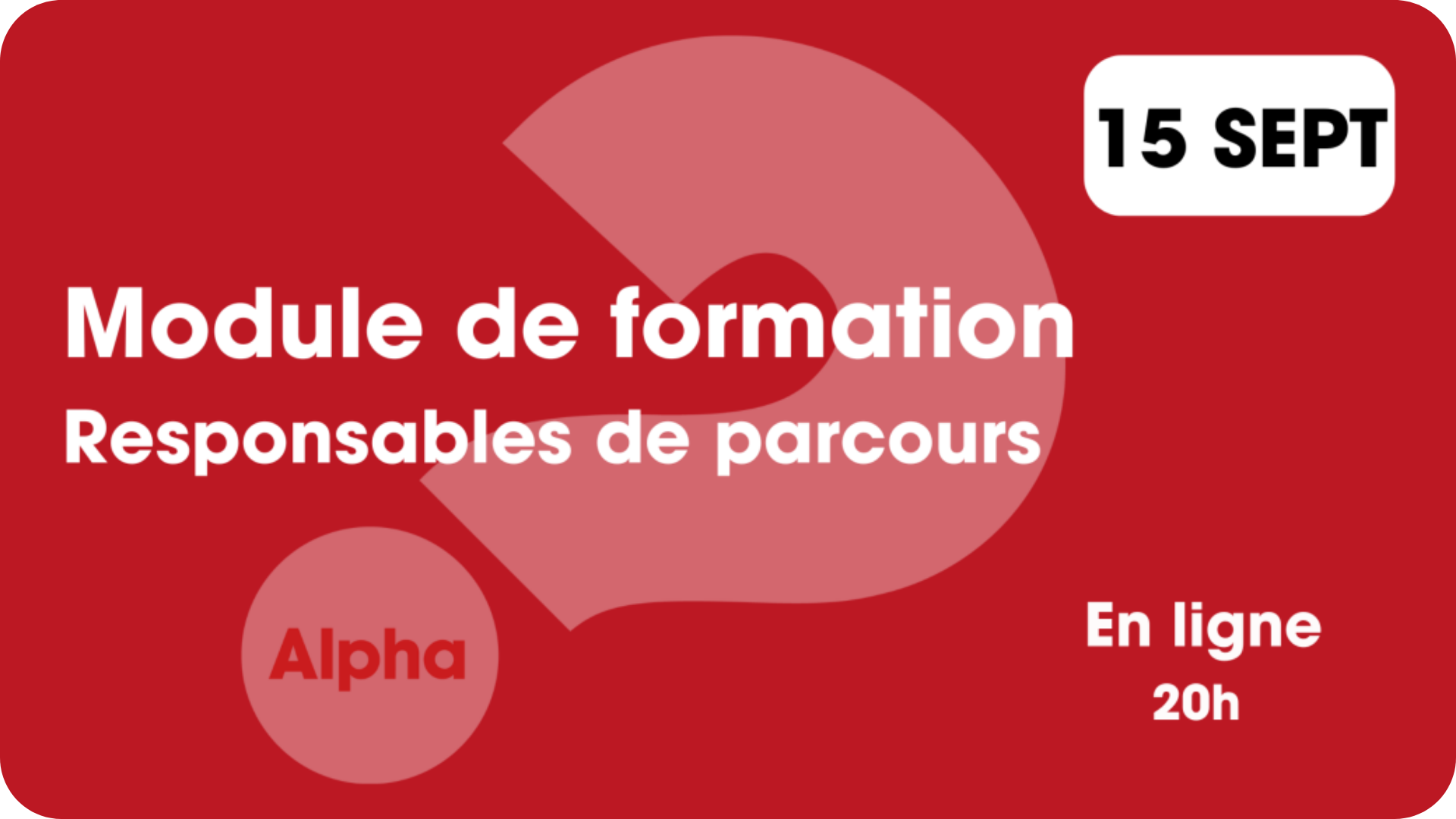 Formation des responsables de parcours