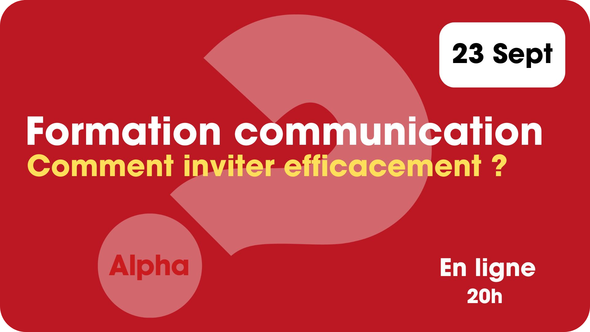 Formation communication sur l’invitation