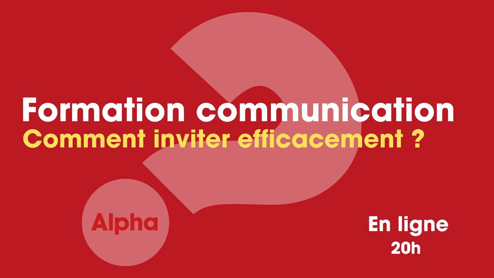 Formation communication sur l’invitation