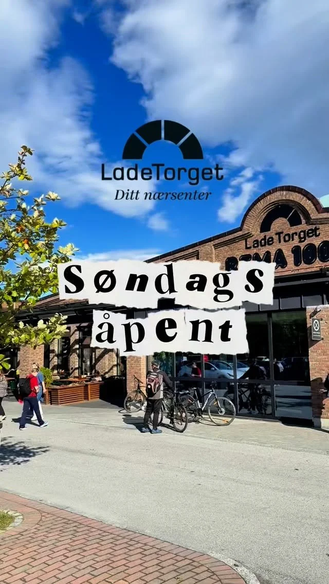 Ladetorget har alltid søndagsåpent 🤩🙌🏼
Her er butikkene som holder åpent på søndager:
🍦 Narvesen 10–21
🥐 Rosenborg Bakeri 10–16
🌸 Mestergrønn 12–17
🥤 Chill Charlie 12–16
🍔 Kompis