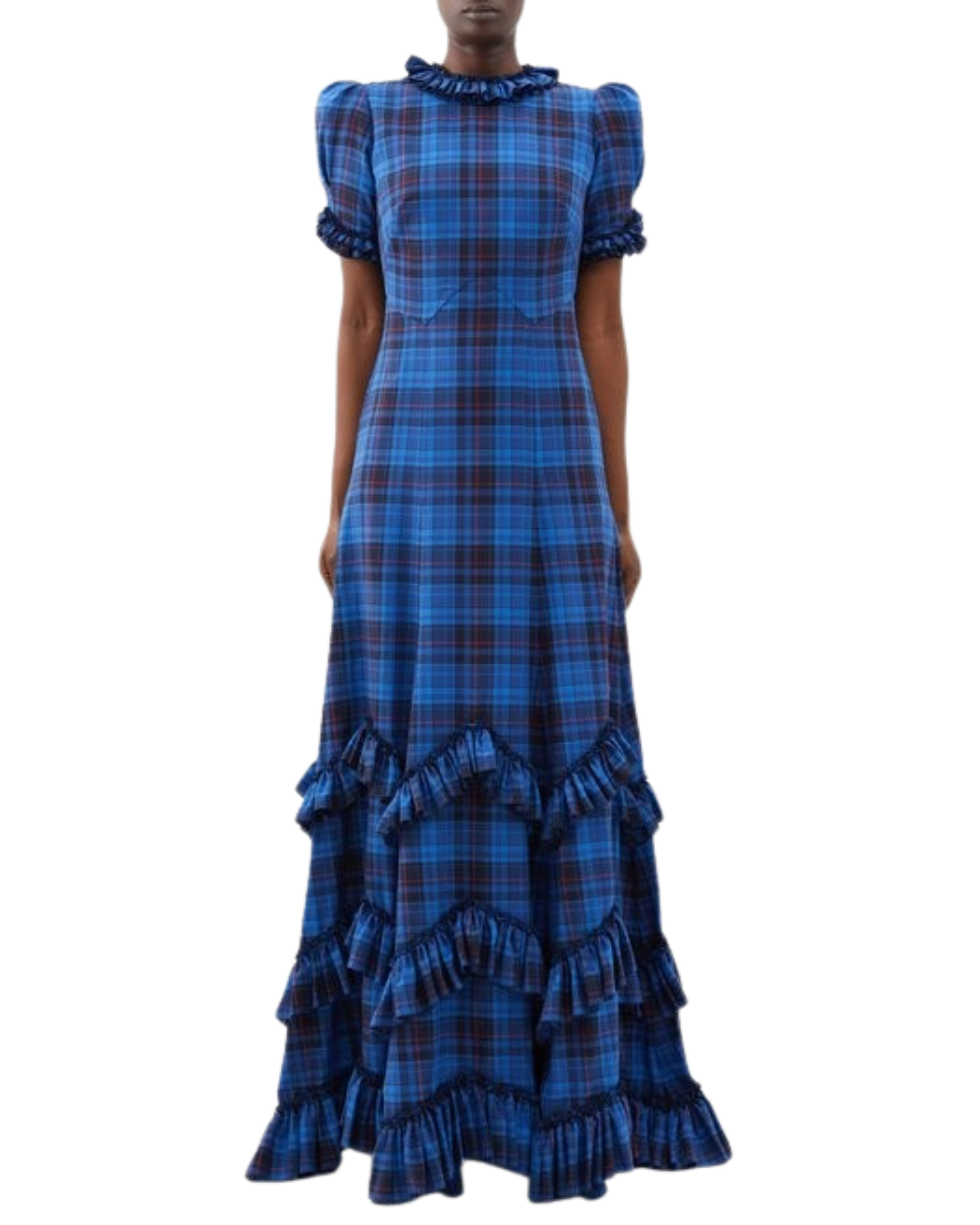 The Vampires Wife Skyrocket ruffled cotton-plaid