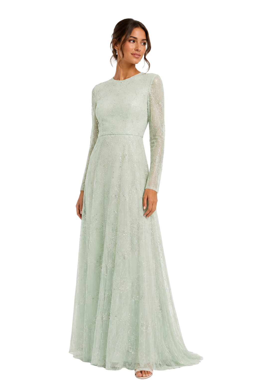 Nanush Mint Shimmer Gown (6/320)