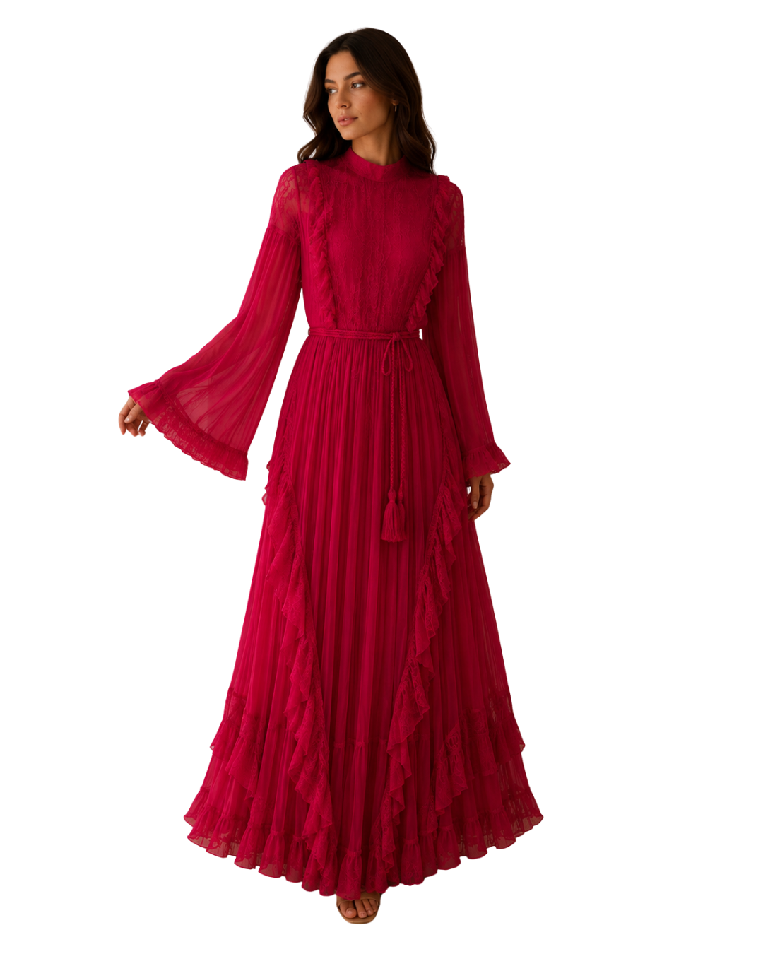 Diamond For Eden Pink Ruffle Dress