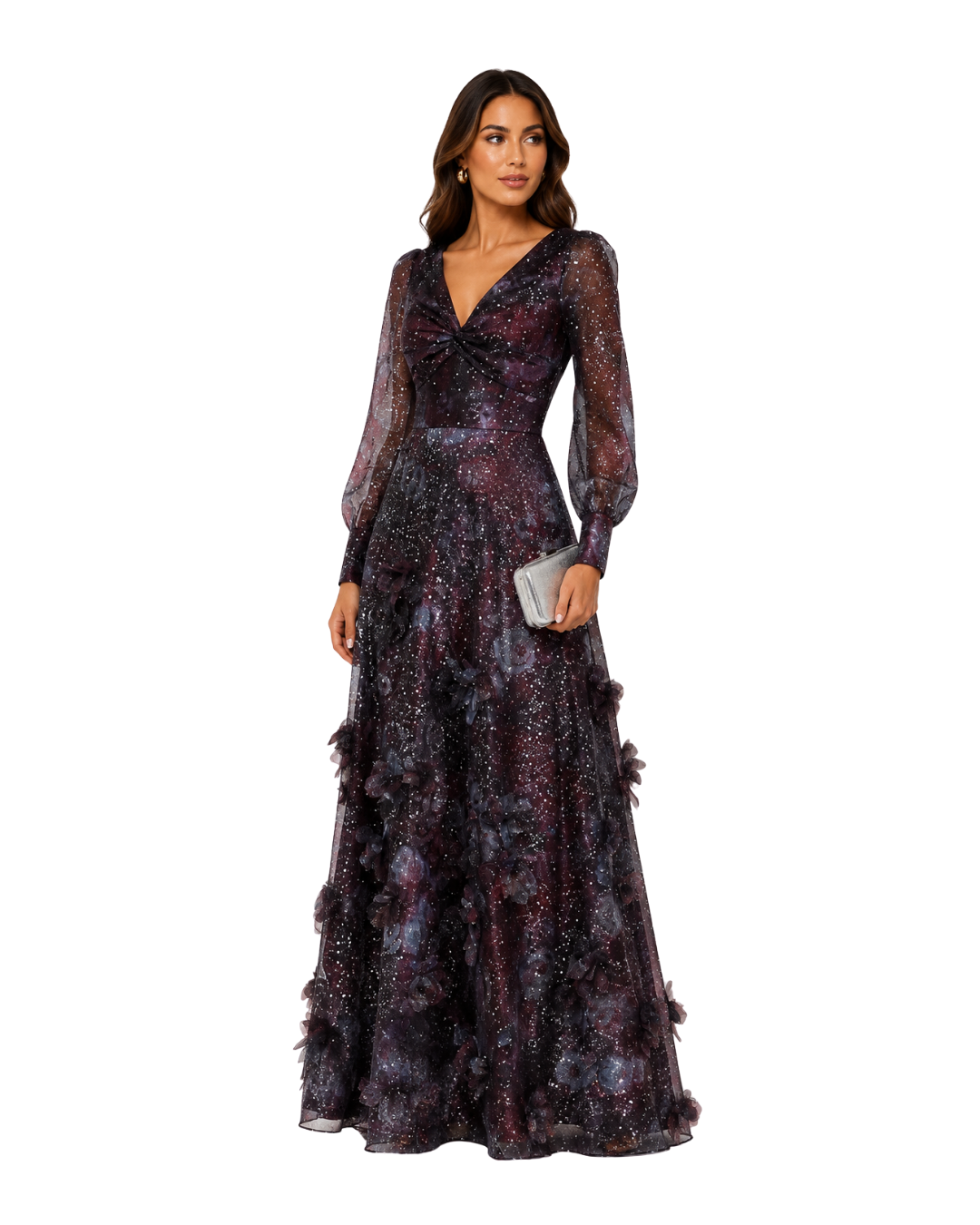 Marchesa Notte Organza and Silk Gown (10,12/313)