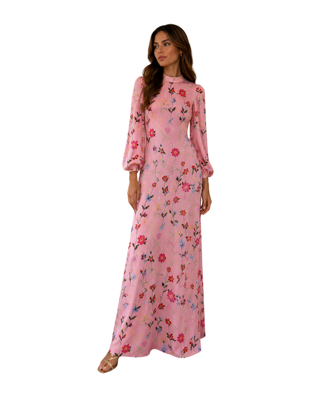Olivia Rubin pink floral dress
