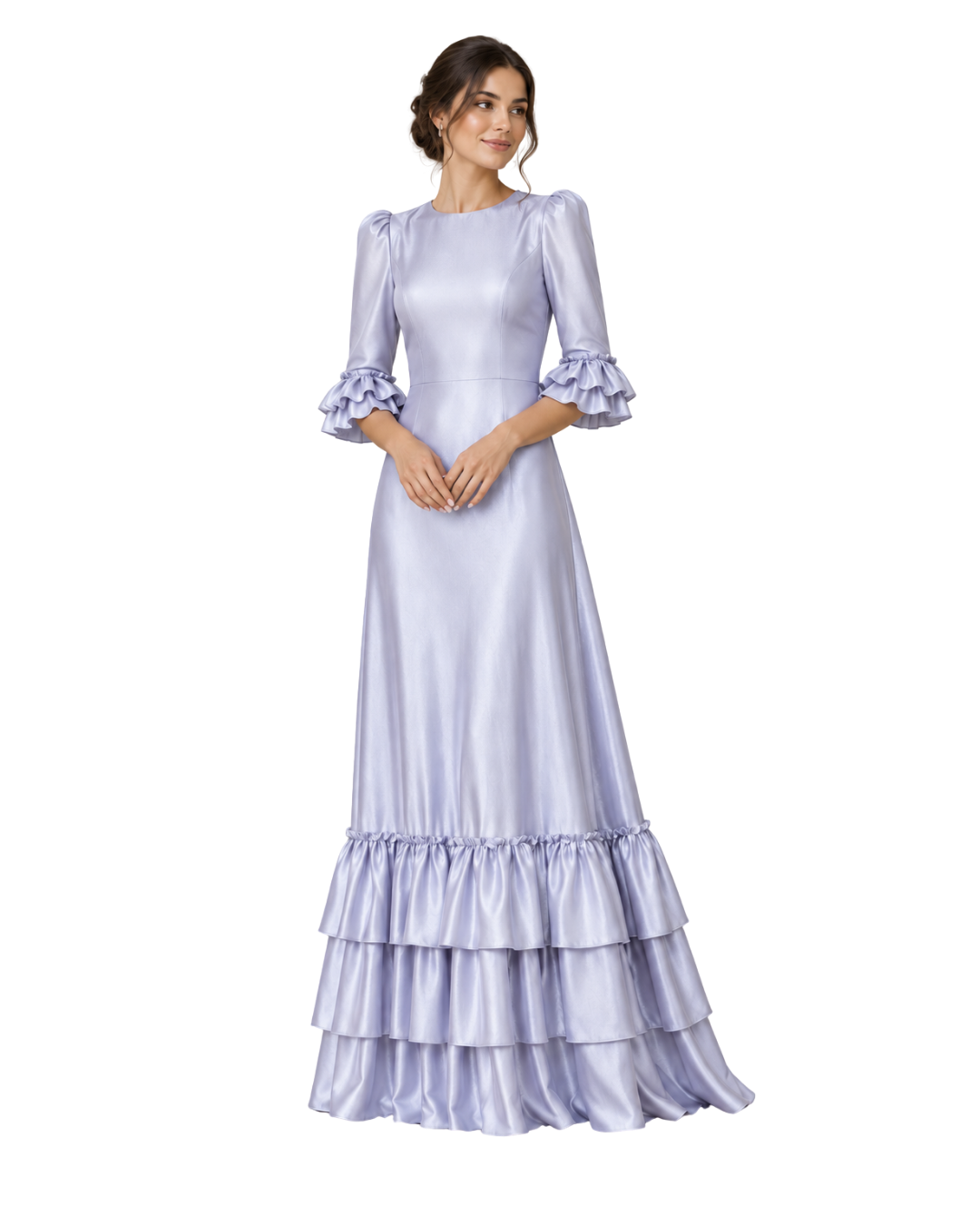 Custom Made – The Lilac Ruffle Gown (6,8/334)